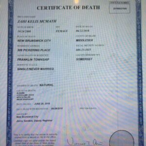 Fake Death Certificate online