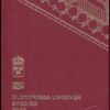 Fake Swedish Passport